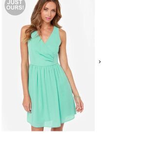 Lulus Exclusive Tick and Cover blue dress M